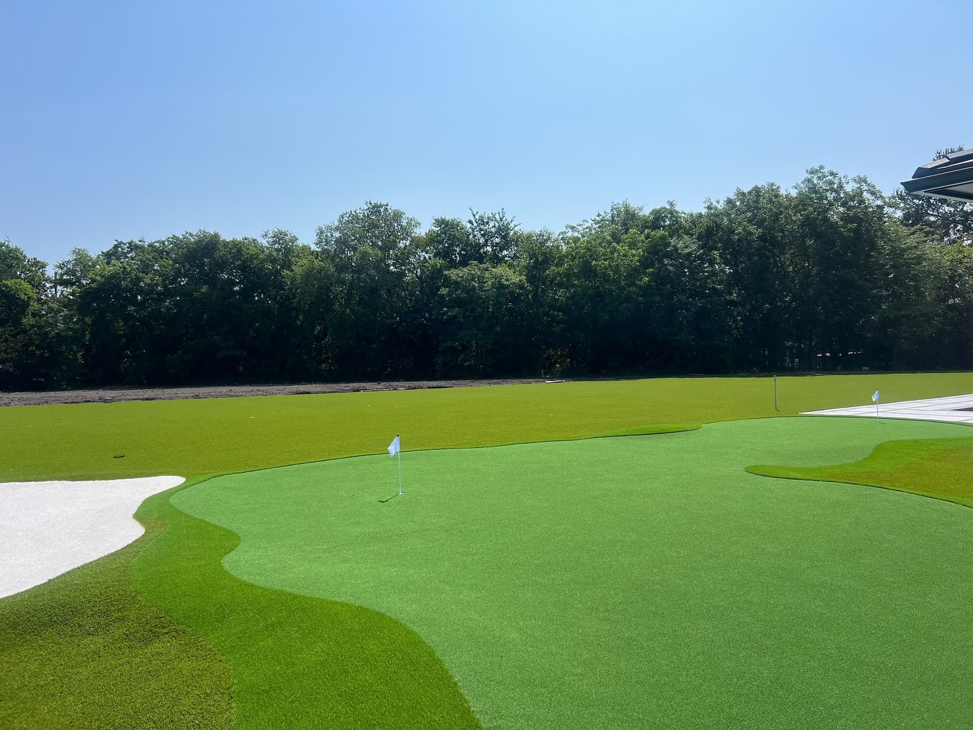 Commercial synthetic grass project in Houston TX