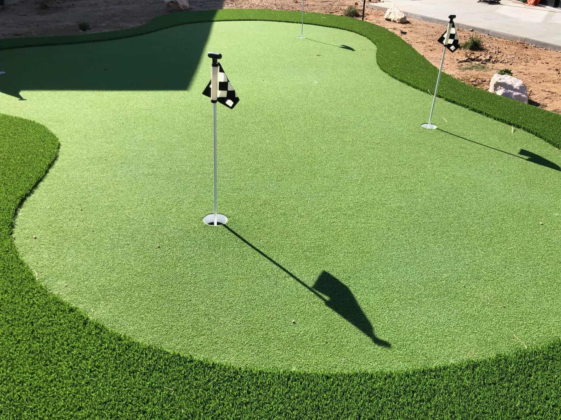 Entertainment putting green in Houston
