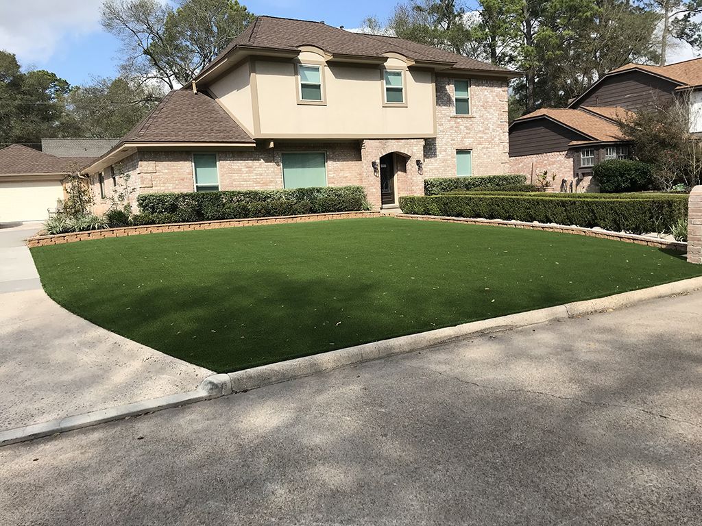 front yard synthetic grass