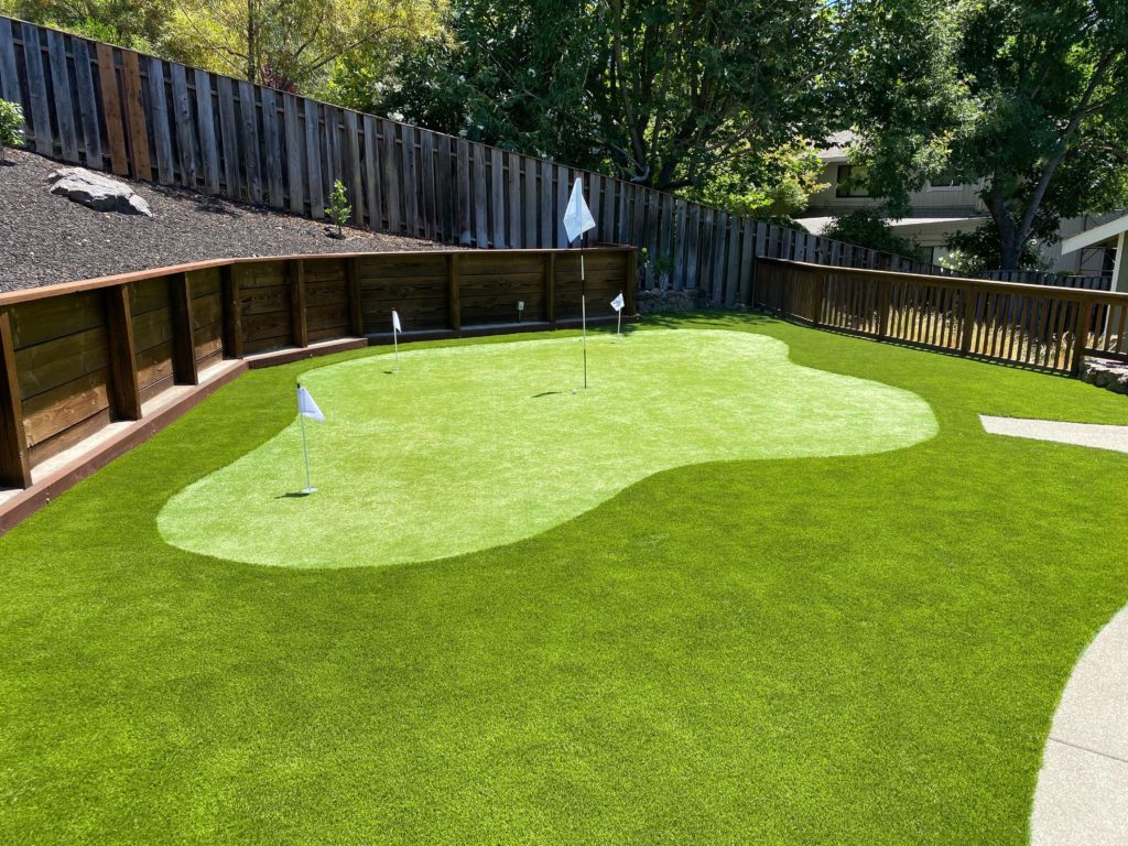 backyard golf putting green - home turf houston